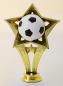 Preview: Fußball Figur Stern mit Ball 15,2cm inkl. Marmorsockel 3,80€