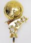 Preview: Fußball Figur Ball auf Sternenbanner 13,3cm inkl. Marmorsockel 3,10€