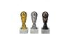 Preview: Fußballfigur auf Marmorsockel 16cm 3 versch. Farben erhältlich.Inkl..:Aufkleber/Schrift/Logo/Montage - Kopie