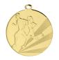 Preview: 50mm Ø Medaille Laufen , inkl. 10mm Band/Aufkleber/Text/Logo/Montage je 1,10€