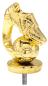 Preview: Goldene Fußballfigur auf Marmorsockel Höhe gesamt 10cm inkl.Aufkleber/Schrift/Montage
