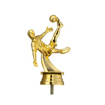 Fallrückzieher Figur Farbe Gold auf Marmorsockel 3 Größen inkl. Aufkleber/Schrift/Logo/Montage