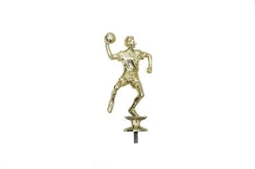 Handballfigur in der Farbe Gold 15cm Hoch inkl. Klebeschild/Text/Logo/Montage