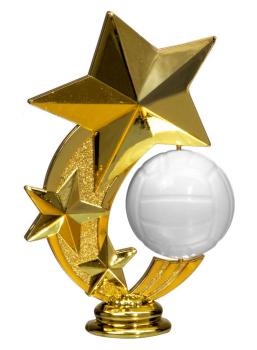 Handballfigur drehender Ball 15cm Hoch inkl. Klebeschild/Text/Logo/Montage