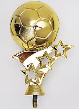 Fußball Figur Ball auf Sternenbanner 13,3cm inkl. Marmorsockel 3,10€