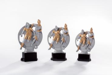 Mädchen/Damen Resin Figur Spielzene 3 Größen erhältlich inkl.Aluschild/Text/Logo/Montage