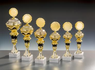 6er Pokal Serie bis 36.6cm Größe inkl. Aluschild/Schrift/Logo/Montage