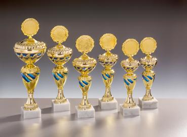 6er Pokal Serie bis 37,4cm inkl. Aluschild/Schrift7Logo/Montage