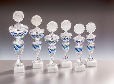 6er Pokal Serie bis 37,4cm inkl. Aluschild/Schrift7Logo/Montage