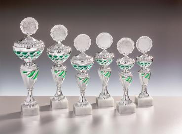 6er Pokal Serie bis 37,4cm inkl. Aluschild/Schrift7Logo/Montage