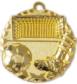 Fußballmedaille 47mm inkl. 10mm Band,Aufkleber/Text und Montage je 1,30