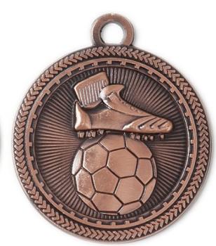 Fußball Medaille 70mm Ø inkl.22mm Band,Aukleber mit Text und Montage 1,70€