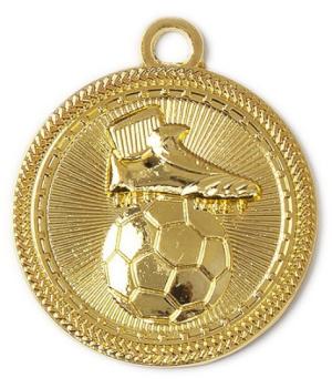 Fußball Medaille 70mm Ø inkl.22mm Band,Aukleber mit Text und Montage 1,70€