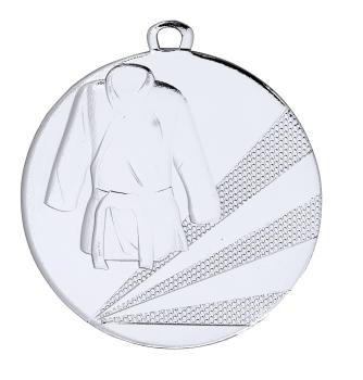 50mm Ø Medaille Karate/Judo , inkl. 10mm Band/Aufkleber/Text/Logo/Montage je 1,10€