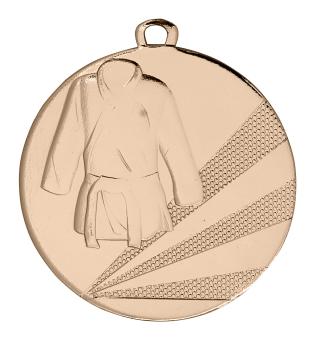 50mm Ø Medaille Karate/Judo , inkl. 10mm Band/Aufkleber/Text/Logo/Montage je 1,10€