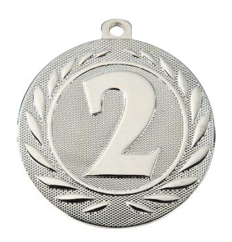 50mm Ø Medaille 1-2-3 , inkl. 10mm Band/Aufkleber/Text/Logo/Montage je 1,10€