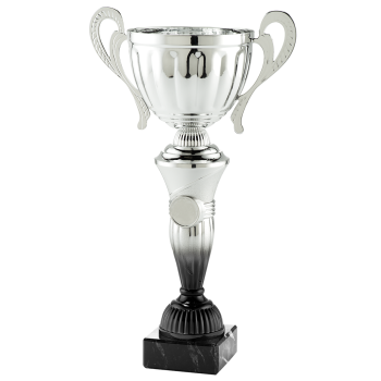 Farbverlauf Pokal silber/schwarz bis 38cm hoch