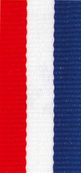 10mm Band Rot/Weiß/Blau