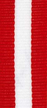 10mm Band Rot/Weiß/Rot