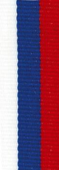 10mm Band Weiß/Blau/Rot