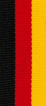 10mm Band Schwarz/Rot/Gelb