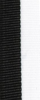 10mm Band Schwarz/Weiß