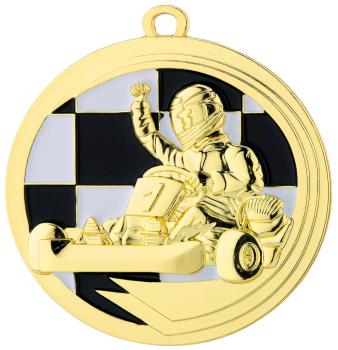 Kart Medaille 50mm Ø ,3Farben inkl- Schrift,Band und Montage je 1,90€