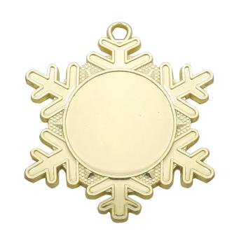 Medaille Schneeflocke 50mm Ø ,3Farben inkl- Schrift,Band und Montage je 1,40€