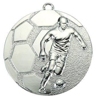 Fußball Medaille 50mm Ø ,3Farben inkl- Schrift,Band und Montage je 1,40€