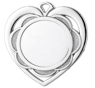 Medaille Herz Form 50mm Ø ,3Farben inkl- Schrift,Band und Montage je 1,40€