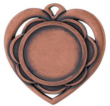 Medaille Herz Form 50mm Ø ,3Farben inkl- Schrift,Band und Montage je 1,40€