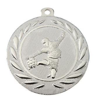 Fußballmedaille 50mm inkl. 10mm Band,Aufkleber mit Schrift und die Montage je 1,10€