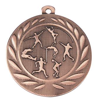 50mm Ø Medaille 7 Kampf , inkl. 10mm Band/Aufkleber/Text/Logo/Montage je 1,10€