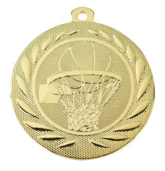 50mm Ø Medaille Basketball , inkl. 10mm Band/Aufkleber/Text/Logo/Montage je 1,10€