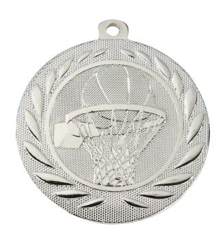50mm Ø Medaille Basketball , inkl. 10mm Band/Aufkleber/Text/Logo/Montage je 1,10€