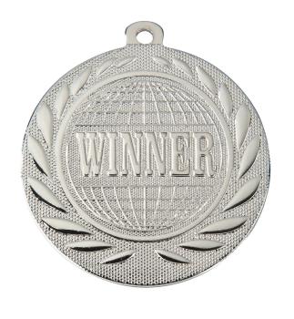 50mm Ø Medaille Gewinner , inkl. 10mm Band/Aufkleber/Text/Logo/Montage je 1,10€