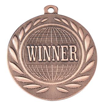 50mm Ø Medaille Gewinner , inkl. 10mm Band/Aufkleber/Text/Logo/Montage je 1,10€