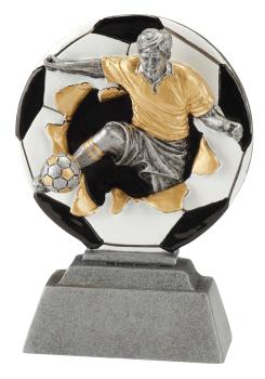 3D Fußballfigur  mit Aluschild und Montage inkl.