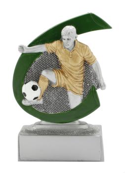 Fußballspieler Ständer 7,5x10cm im Preis inkl. Aufkleber und Montage