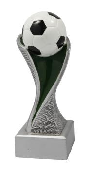 Resin Fußballtrophäe in 6 Größen, mit Aluschild und Montage