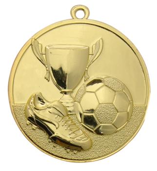 Fußball Medaille 50mm Ø ,3Farben inkl- Schrift,Band und Montage je 1,40€