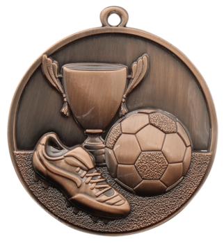 Fußball Medaille 50mm Ø ,3Farben inkl- Schrift,Band und Montage je 1,40€