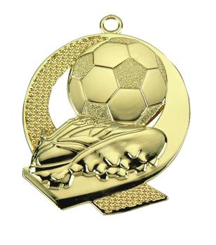 Fußball Medaille 50mm Ø ,3Farben inkl- Schrift,Band und Montage je 1,40€