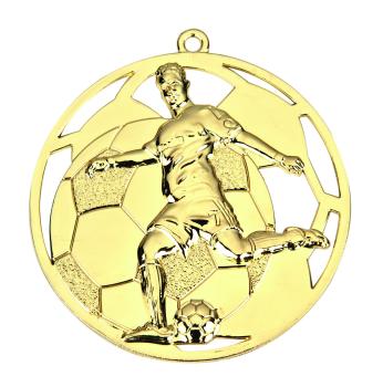 Fußball Medaille 50mm Ø ,3Farben inkl- Schrift,Band und Montage je 1,40€