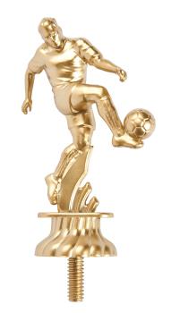 Fußballspieler auf Marmorsockel 10,8cm inkl. Aufkleber/Schrift/Montage