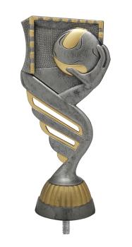 Handballtrophäe 15cm hoch auf Marmorsockel inkl. Aufkleber,Schrift und Montage