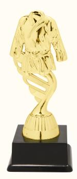 Figur Karate/Judo in 3 Größen erhältlich,Farbe gold.inkl. Aufkleber mit Schrift/Logo/Montage