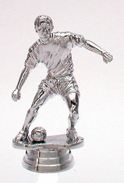 10,8cm Fußballspieler auf Marmorsockel 3 Farben zur Wahl inkl. Kunststoffaufkleber/Text/Logo/Montage