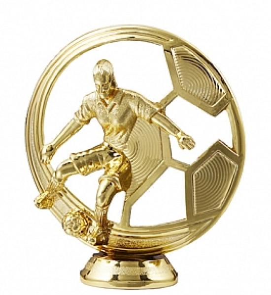 Fußball Figur Spielerin runder Rahmen 14,7cm inkl. Marmorsockel 3,50€