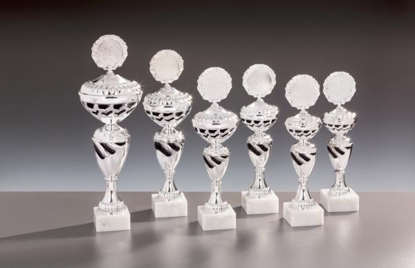 6er Pokal Serie bis 37,4cm inkl. Aluschild/Schrift7Logo/Montage